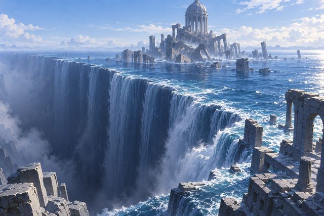 神战遗迹·同人示意图（AI生成，非官方）