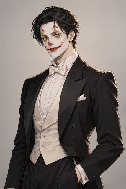燕尾服小丑·同人示意图(AI生成,非官方)