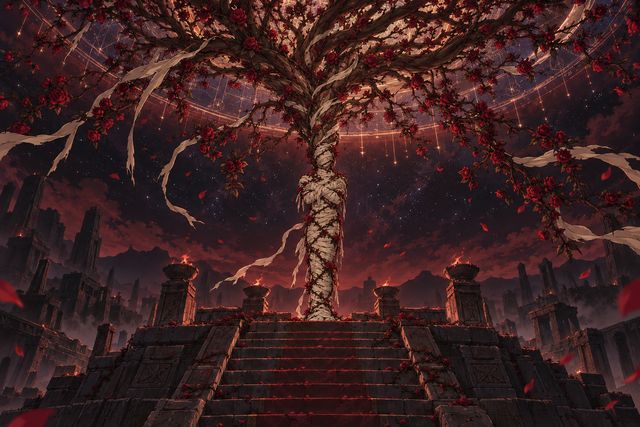 被缚之神·同人示意图(AI生成,非官方)