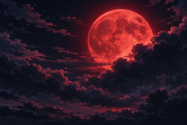 绯红之月·同人示意图（AI生成，非官方）