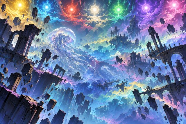 灵界·同人示意图(AI生成,非官方)